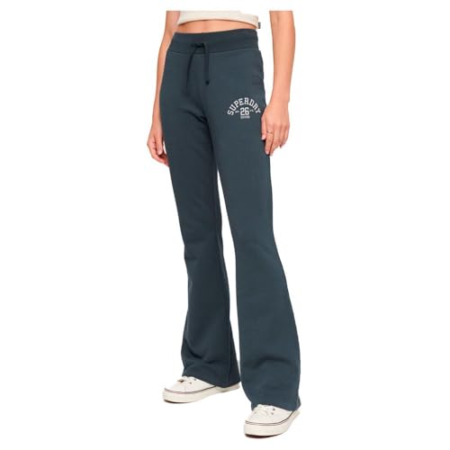 Superdry Damen Athletic Essentials Jersey Flare Joggers Blaubeere Marineblau 44 von Superdry