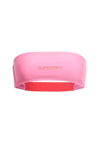Superdry Damen Bandeau-Bikinioberteil mit Logo Paparazzi Pink 40 von Superdry