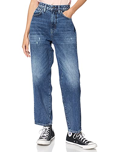 Superdry Damen Barrel Jeans, Fulton Vintage Blue Bleach, W30 / L30 von Superdry