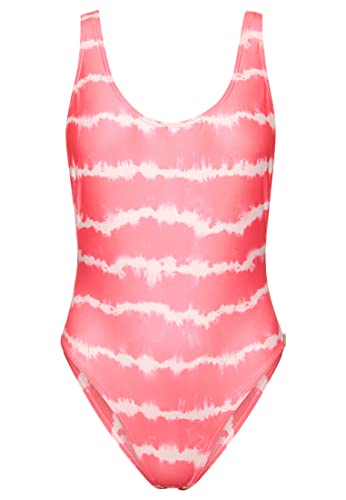 Superdry Damen Batik-Badeanzug Batikmuster Pink 44 von Superdry