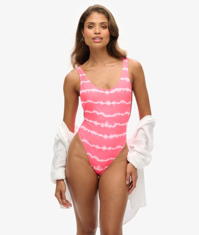 Superdry Damen Batik-badeanzug Pink - Größe: 34 Superdry Damen Batik-badeanzug Pink - Größe: 34 von Superdry