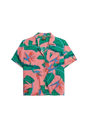 Superdry Damen Beach Resort Hemd Pink Paradies 42 von Superdry