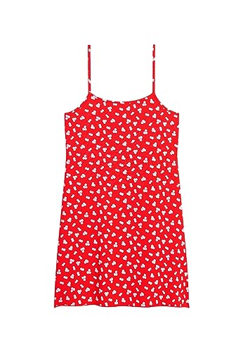 Superdry Damen Bedrucktes Mini-Trägerkleid aus Jersey Rot Blütenmuster 40 von Superdry