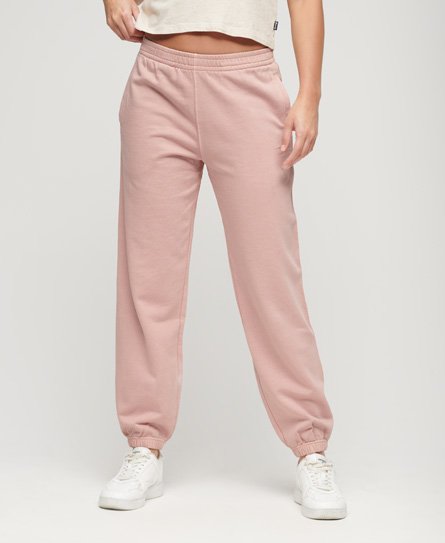 Superdry Women's Bestickte Boyfriend-Jogginghose Pink - Größe: 36 von Superdry