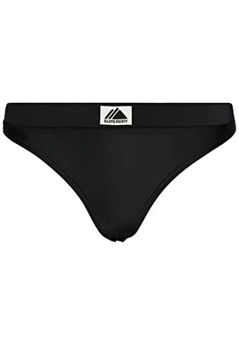 Superdry Damen Bikini Schwimmanzug, schwarz, 42 von Superdry