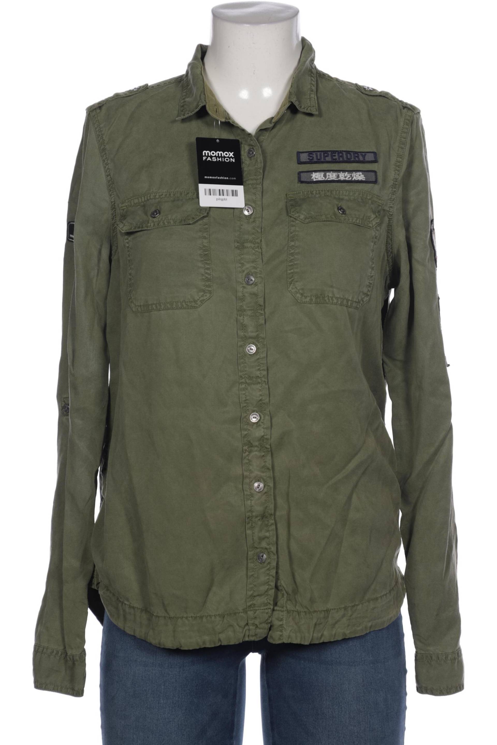 Superdry Damen Bluse, grün von Superdry