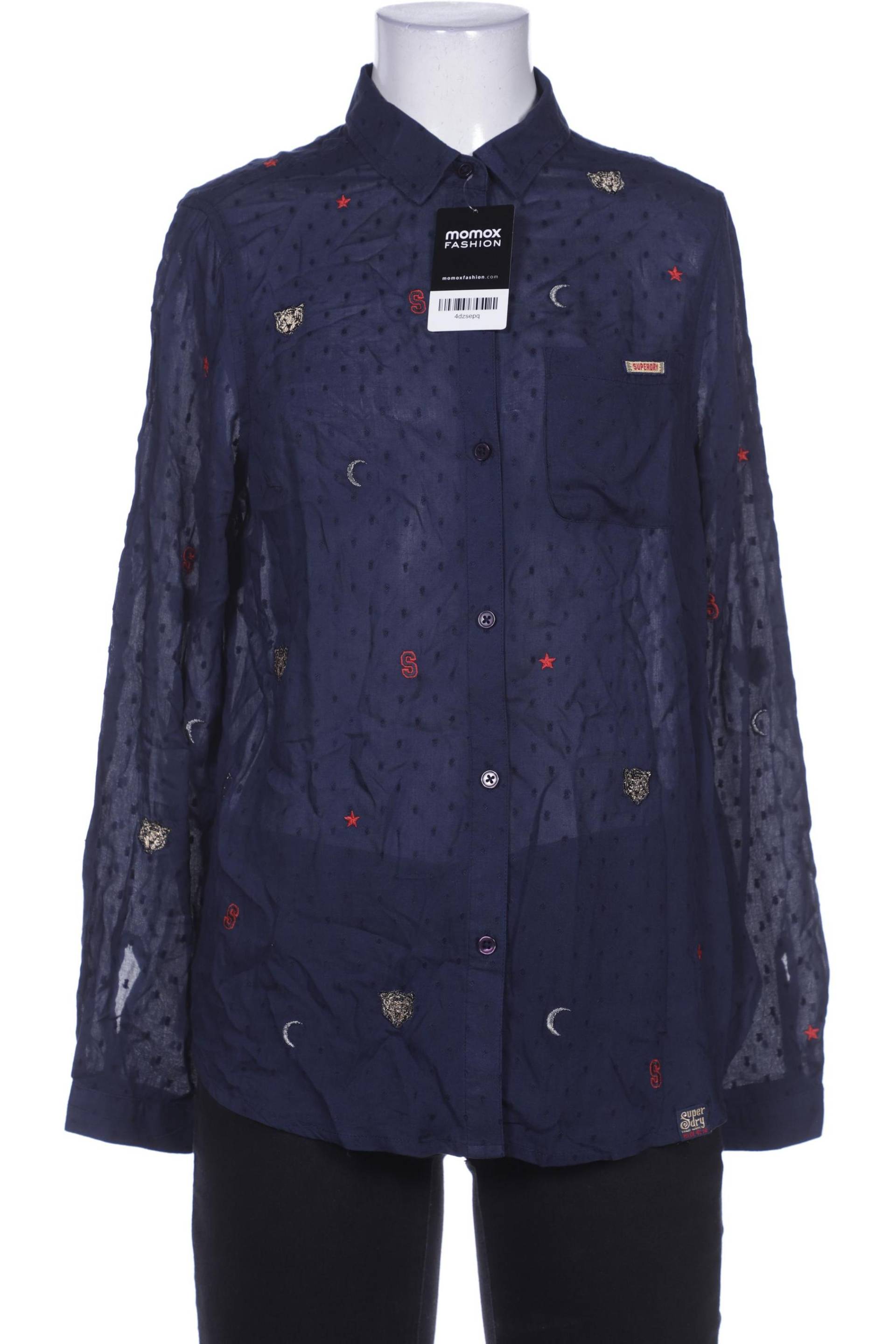 Superdry Damen Bluse, marineblau von Superdry