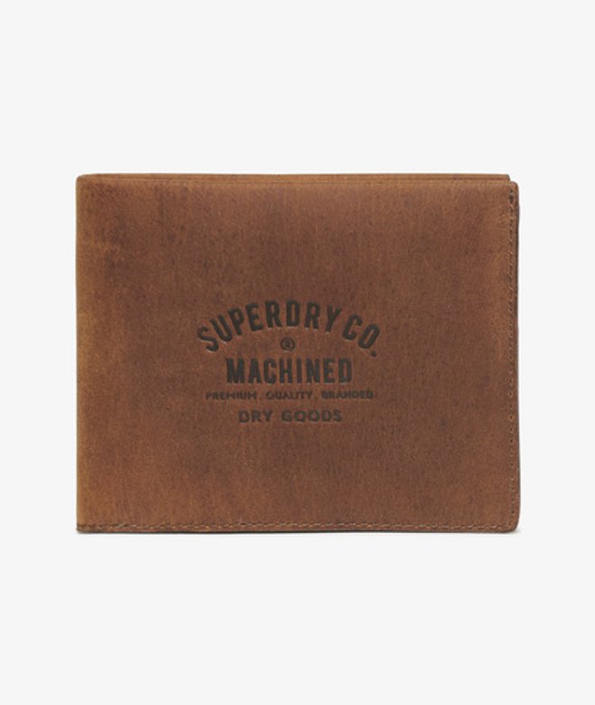 Superdry Damen Braun Ledergeldbörse, Größe: 11x8.5x1.5 cm von Superdry