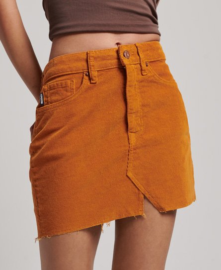 Superdry Women's Damen Braun Vintage Cord Minirock, Größe: 40 - Größe: 40 von Superdry