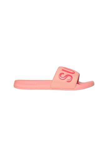 Superdry Damen CORE Pool Slide Sandal, Pfirsich Bernsteinrosa, 40 EU von Superdry