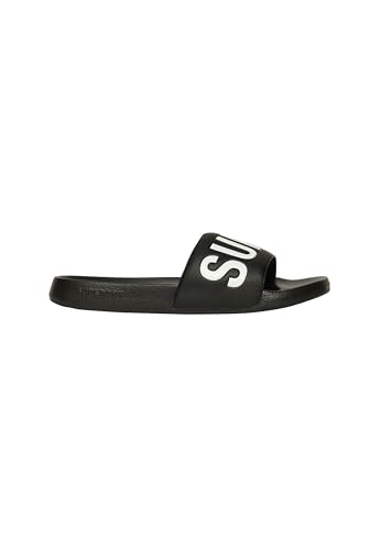 Superdry Damen CORE Pool Slide Sandal, Schwarz, 40 EU Superdry Damen CORE Pool Slide Sandal, Schwarz, 40 EU von Superdry