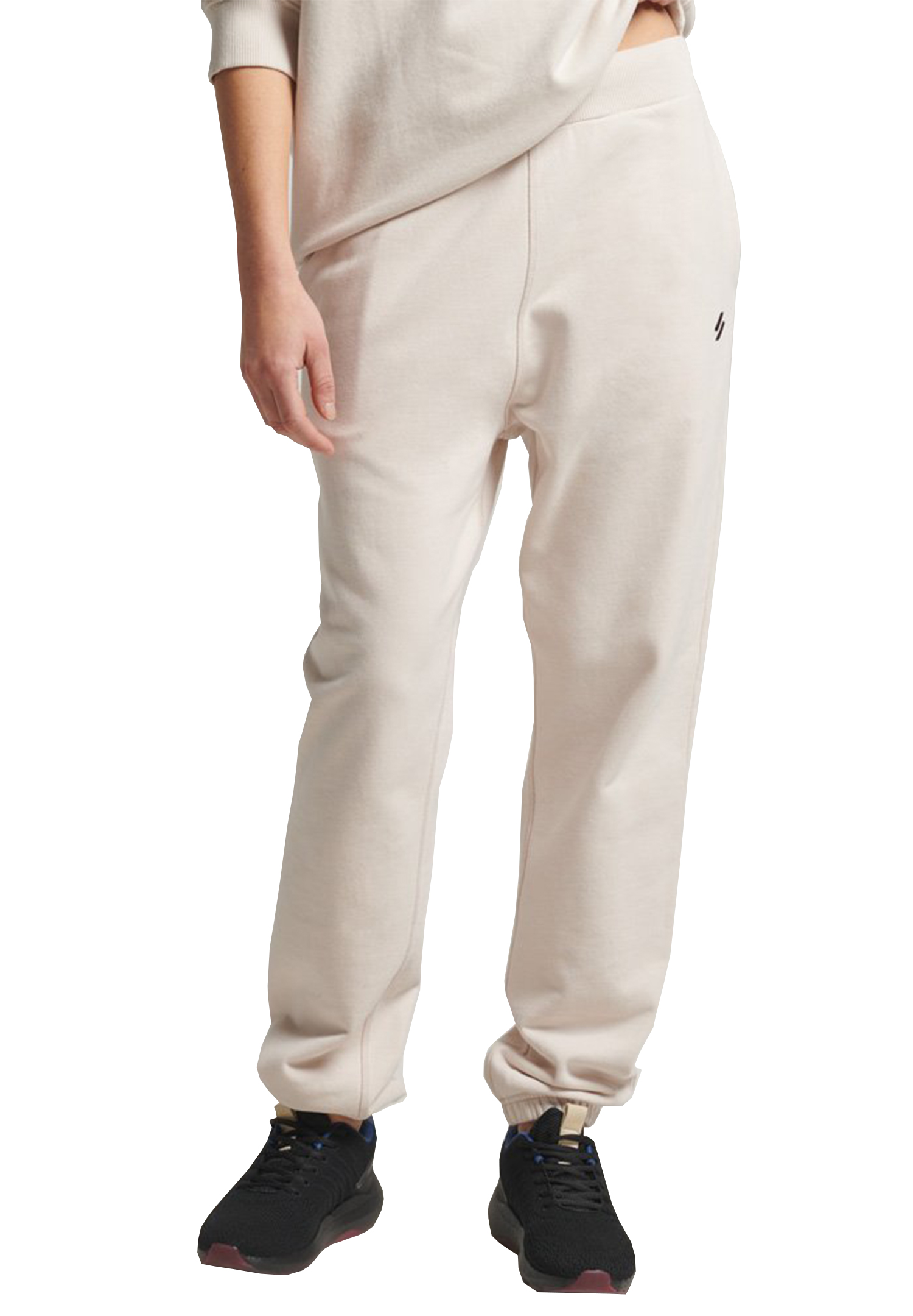 Superdry Damen CREW JOGGERS Jogginghose Sweatpants Fitnesshose beige von Superdry