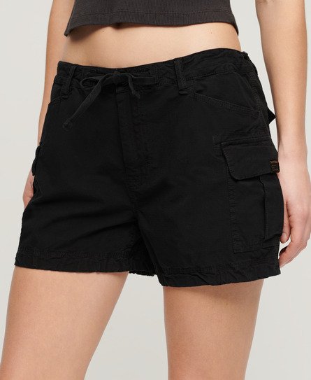 Superdry Damen Cargoshorts Schwarz - Größe: 40 von Superdry