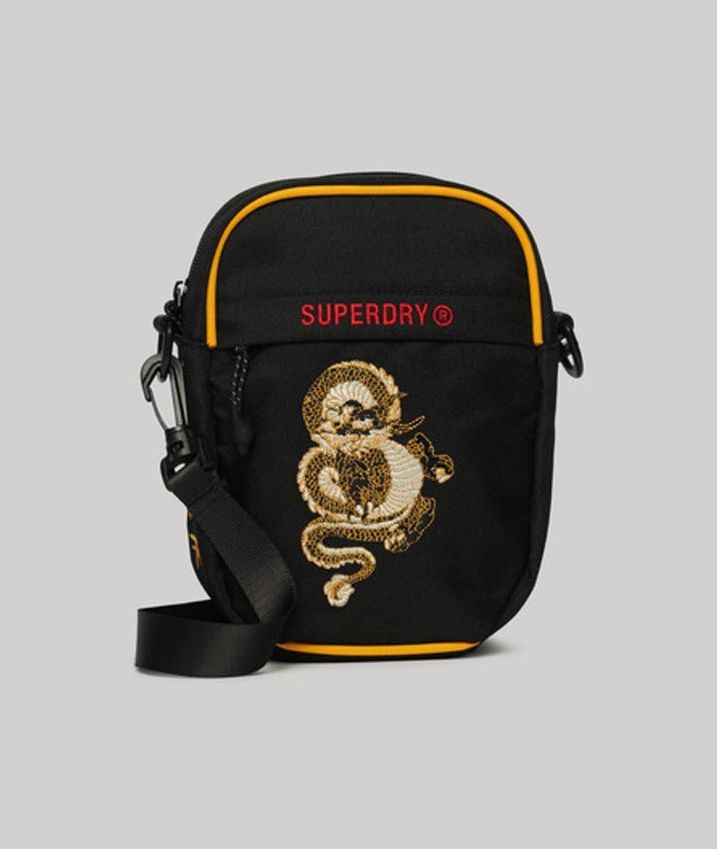 Superdry Damen Chinese New Year Umhängetasche Schwarz - Größe: One Größe von Superdry