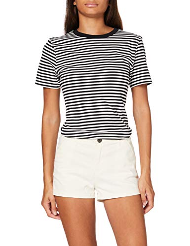 Superdry Damen Schlag Shorts Chino Hot Short, Elfenbein (Oyster PCB), 42 (Herstellergröße: L) von Superdry