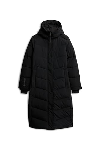 Superdry Damen City Chevron Padded Ll Jacket A4-gepolstert, schwarz, 38 von Superdry