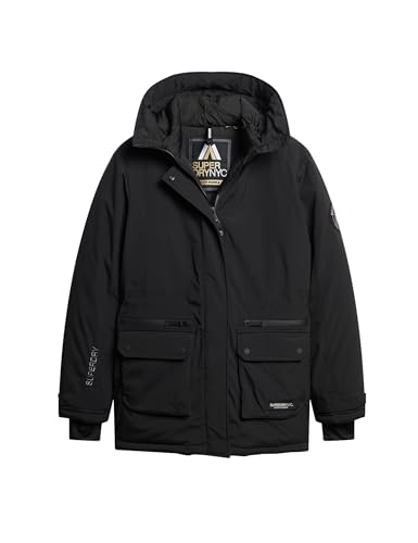 Superdry Damen Wattierter City Parka Schwarz 40 von Superdry