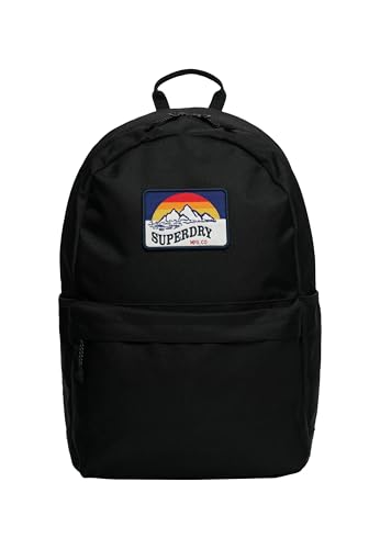 Superdry Damen Classic Patch Montana Rucksack Schwarz 1SIZE von Superdry