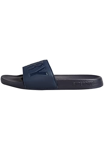 Superdry Damen Code CORE Pool Slide Schiebe-Sandalen, Deep Navy, Large von Superdry