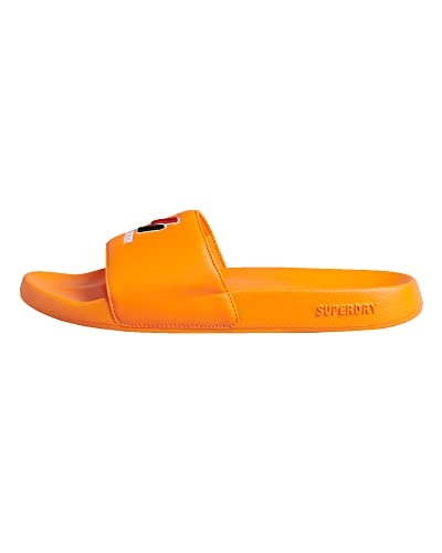 Superdry Damen Code Essential Pool Slide Schiebe-Sandalen, Denver Orange, Medium von Superdry