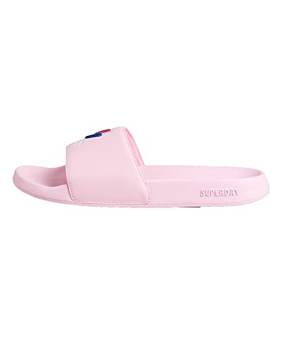 Superdry Damen Code Essential Pool Slide Schiebe-Sandalen, Roseate Pink, Small von Superdry