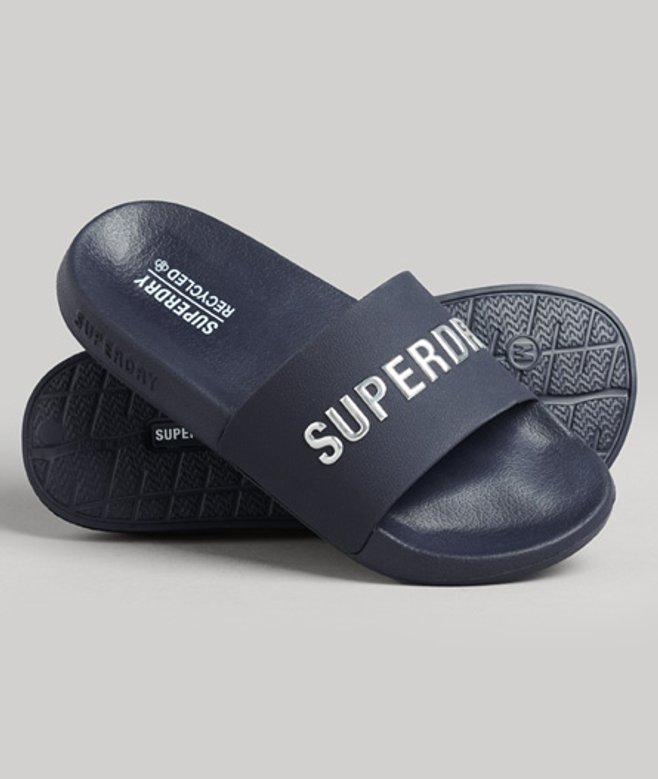Superdry Damen Code Logo Badesandalen Marineblau - Größe: M Superdry Damen Code Logo Badesandalen Marineblau - Größe: M von Superdry