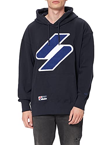 Superdry Damen Code Logo Che OS Hood Hooded Sweatshirt, Deep Navy, M von Superdry