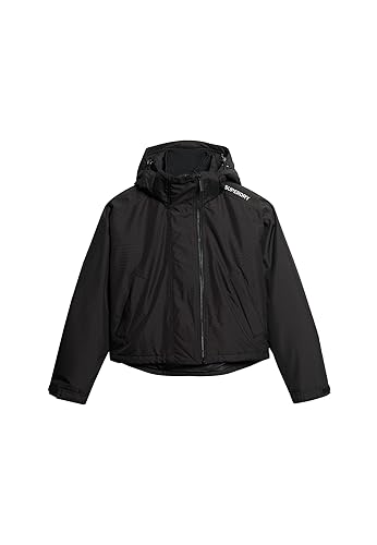 Superdry Damen Code SD-Windcheater Jacke Schwarz Raster 34 von Superdry