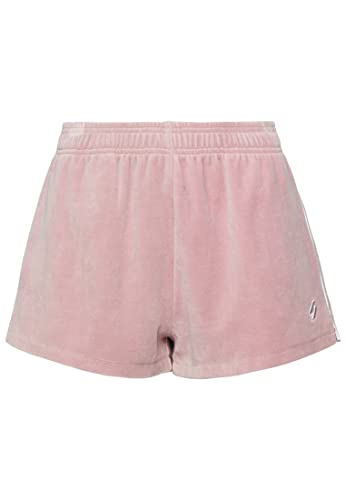 Superdry Damen Code SL Velour Short Kapuzenpullover, Everglow Pink, 36 von Superdry