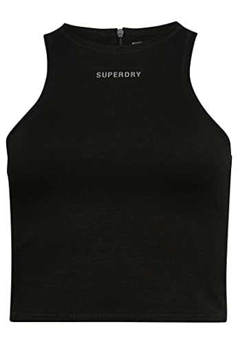 Superdry Damen Code TECH Racer Vest Kleid, schwarz, 34 von Superdry