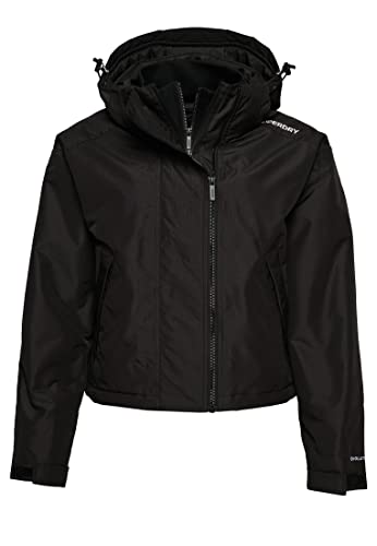 Superdry Damen SD-Windcheater Jacke Schwarz Raster/Weiß 38 von Superdry