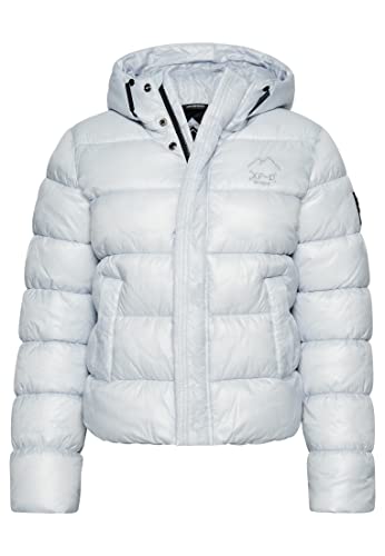 Superdry Damen Code XPD Sports Puffer JKT A4 – gepolstert, Ice Blue, 42 von Superdry