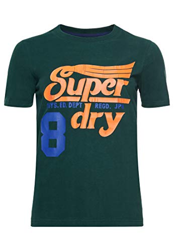 Superdry Damen Collegiate Cali State T-Shirt Emaillegrün 38 von Superdry