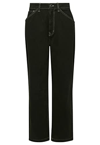 Superdry Damen Contrast Carpenter Hose Surplus Goods Olivgrün 32/30 von Superdry