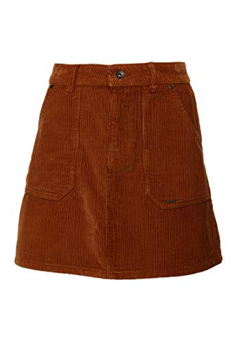 Superdry Damen Cordrock in A-Linie Western Ockergelb 36 von Superdry