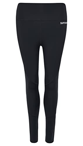 Superdry Damen Core 7/8 Tight Strumpfhosen, schwarz, 40 von Superdry