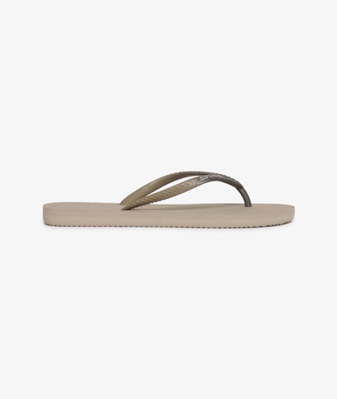 Superdry Damen Core Flip-flops in Metallic-optik Beige - Größe: 3-4 von Superdry