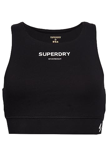 Superdry Damen Core Sport BH aus Bio-Baumwolle Schwarz 44 von Superdry