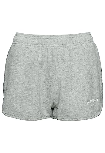 Superdry Damen Core Sport Sweatshorts Grau Meliert 36 von Superdry