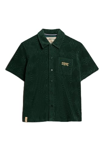Superdry Damen Country Club Hemd aus Frottee Emaillegrün 38 von Superdry