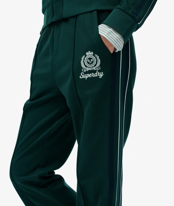 Superdry Damen Country Club Jogginghose Green - Größe: 36 von Superdry