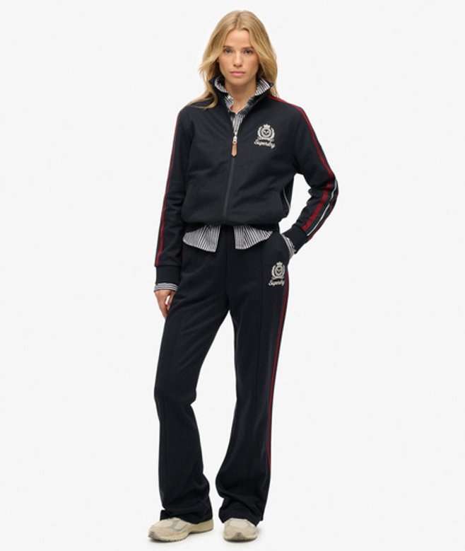Superdry Damen Country Club Jogginghose Navy - Größe: 40 von Superdry