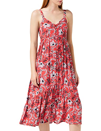 Superdry Damen Daisy MIDI Dress Kleid, Rot (Red AOP I6T), XS von Superdry