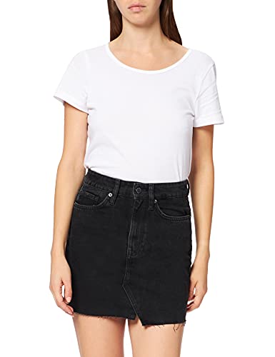 Superdry Damen Denim Mini Skirt, Jessy Schwarz Vintage, W24 von Superdry