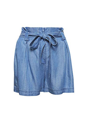 Superdry Damen Desert Paper Bag Shorts, Blau (Indigo Light Q9Q),36 von Superdry