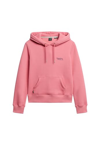 Superdry Damen Essential Hoodie mit Logo Camping Pink 40 von Superdry