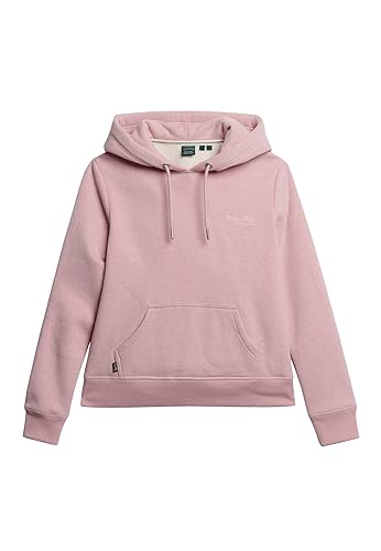 Superdry Damen Essential Hoodie mit Logo La Zart Pink Meliert 40 von Superdry