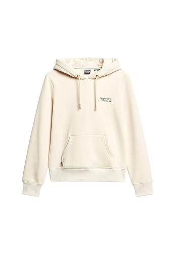 Superdry Damen Essential Hoodie mit Logo Tapioka Creme 36 von Superdry