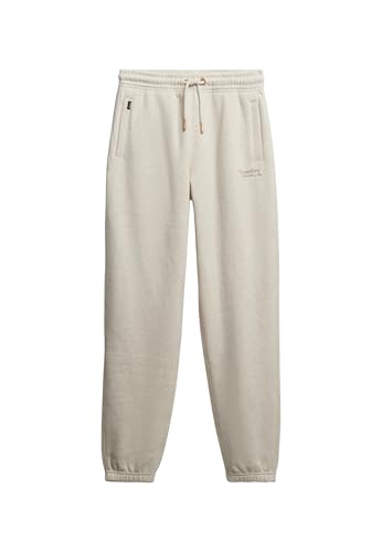 Superdry Damen Essential Logo Jogginghose mit Bündchen Hellbeige Meliert 36 von Superdry