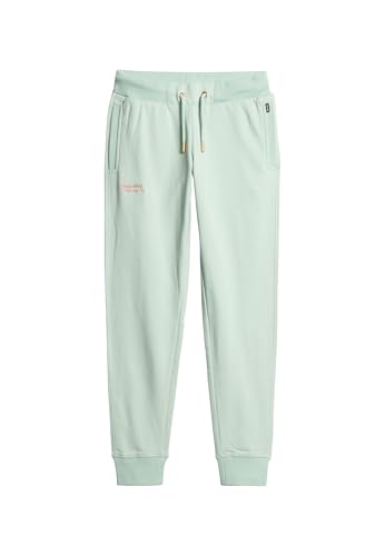 Superdry Damen Essential Jogginghose mit Logo Gischt Grün 40 von Superdry